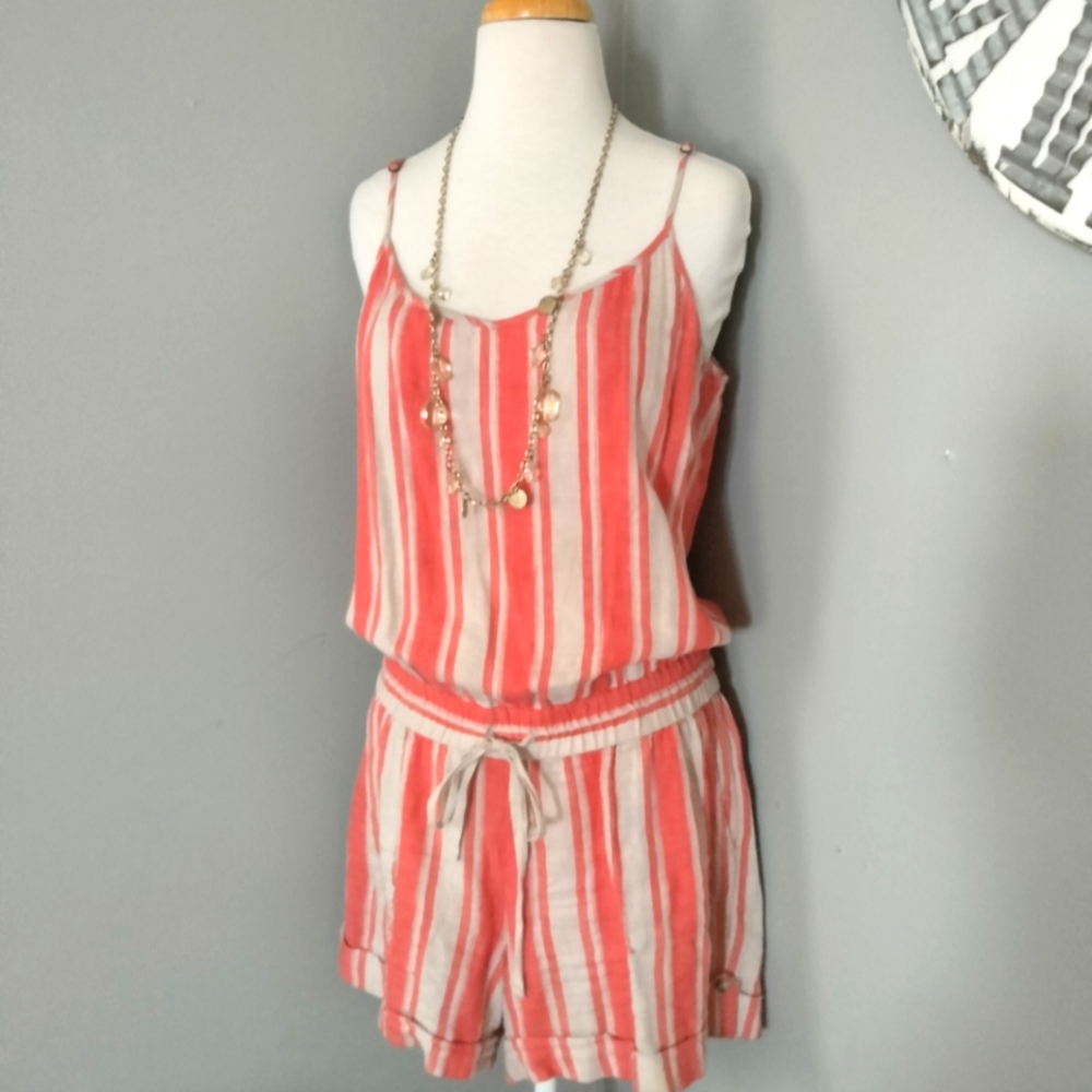Women's Loft Linen Romper Size 10